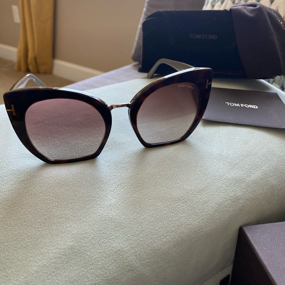 Tom Ford Samantha Cat Eye Tortoise Sunglasses